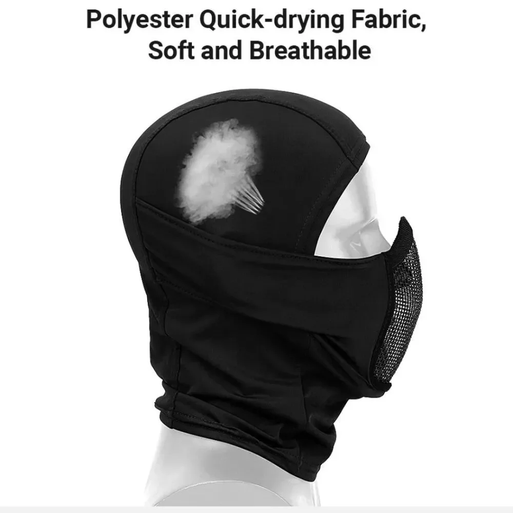 Balaclava Airsoft Mesh Mask Full Face Protection Hood for Cs War Game Hunting US